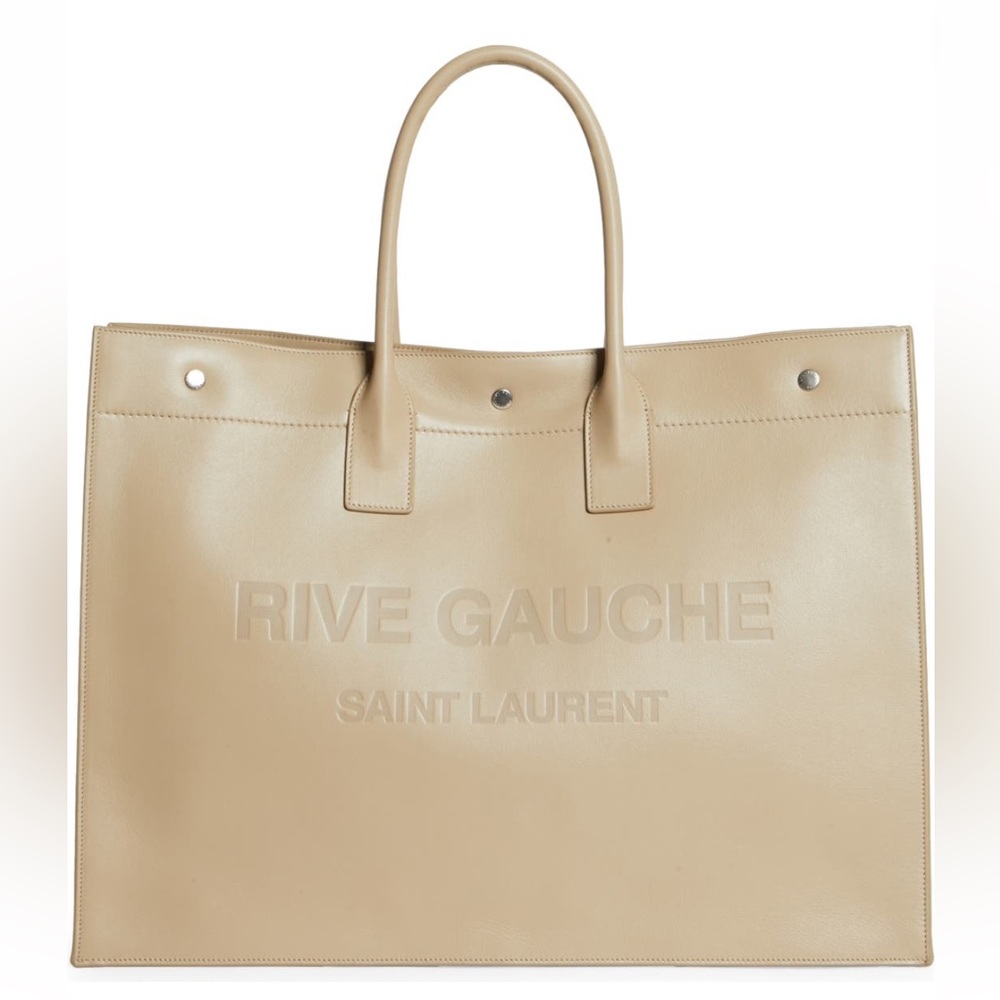 Saint Laurent Large Rive Gauche Leather Tote